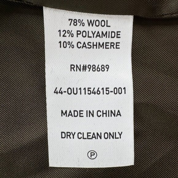 Todd Snyder Italian Wool Cashmere Cafe Jacket Men's XL Black Quiet Luxury $698 - Picture 10 of 14